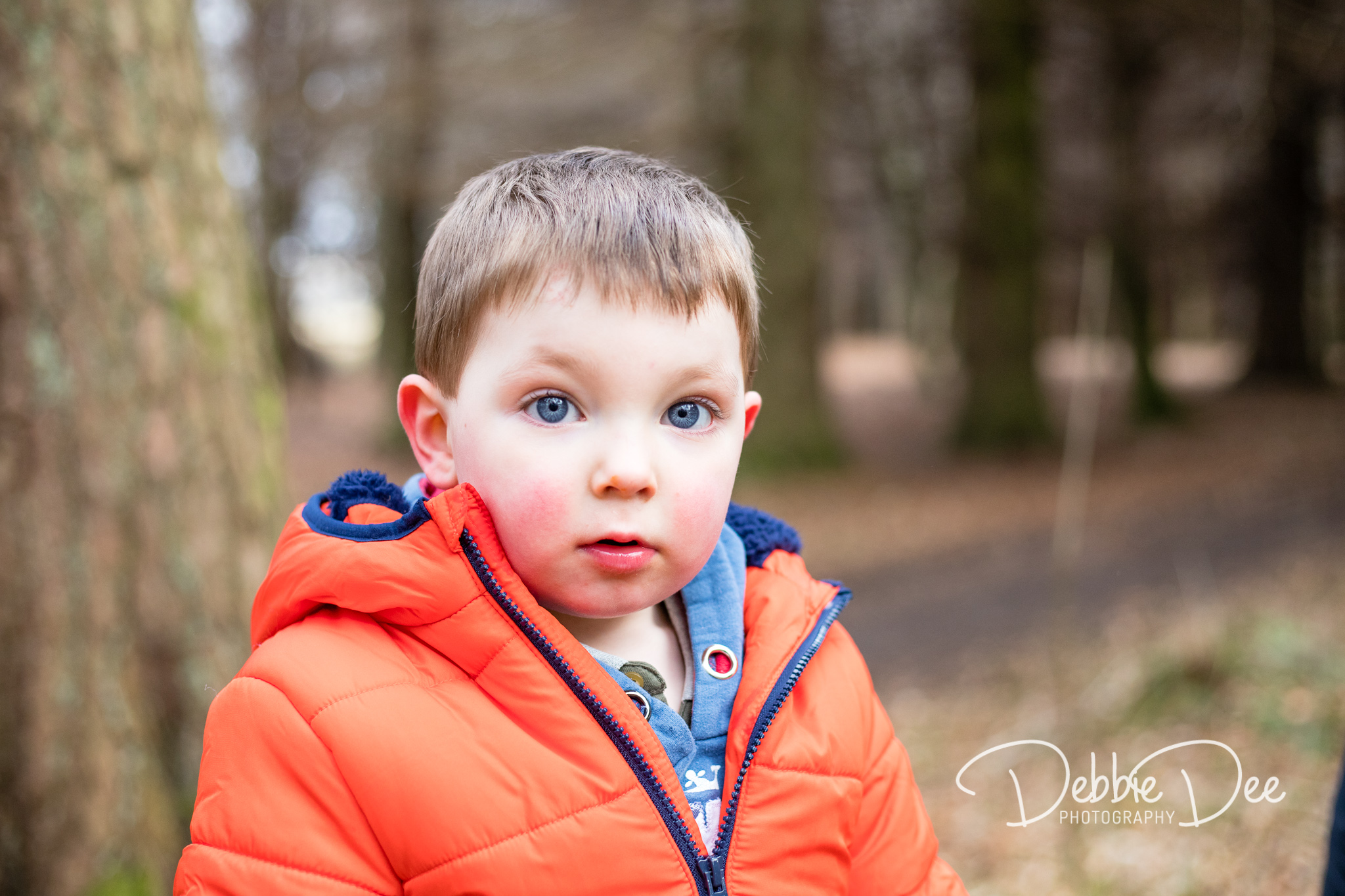 Family Photography Aberdeenshire - Leith Hall Aberdeenshire - Debbie Dee Photography - Outdoor Family Photography Session - little boy looking straight on to camera